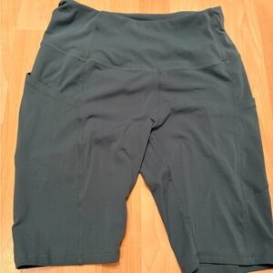 Dark Green/Blue Biker Shorts